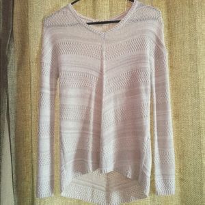 Pink Rose knit patterned sweater